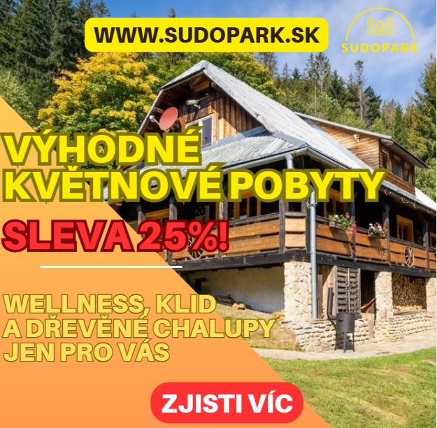 Květnové pobyty v Sudoparku se slevou 25 %